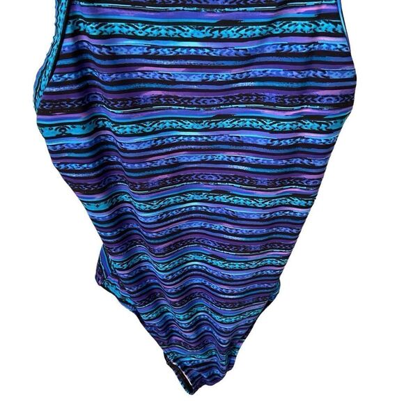 Miraclesuit Blue Secret Sanskrit Gaia One Piece Swimwear in Size US 8 - Picture 9 of 12